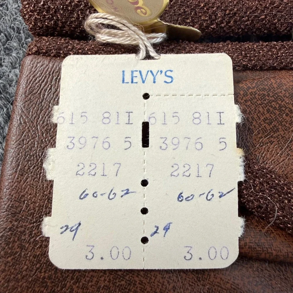 Vintage Grandoe Leather Gloves NOS‎ Brown Stretch On Sides Women Size 6–6½ 1960s